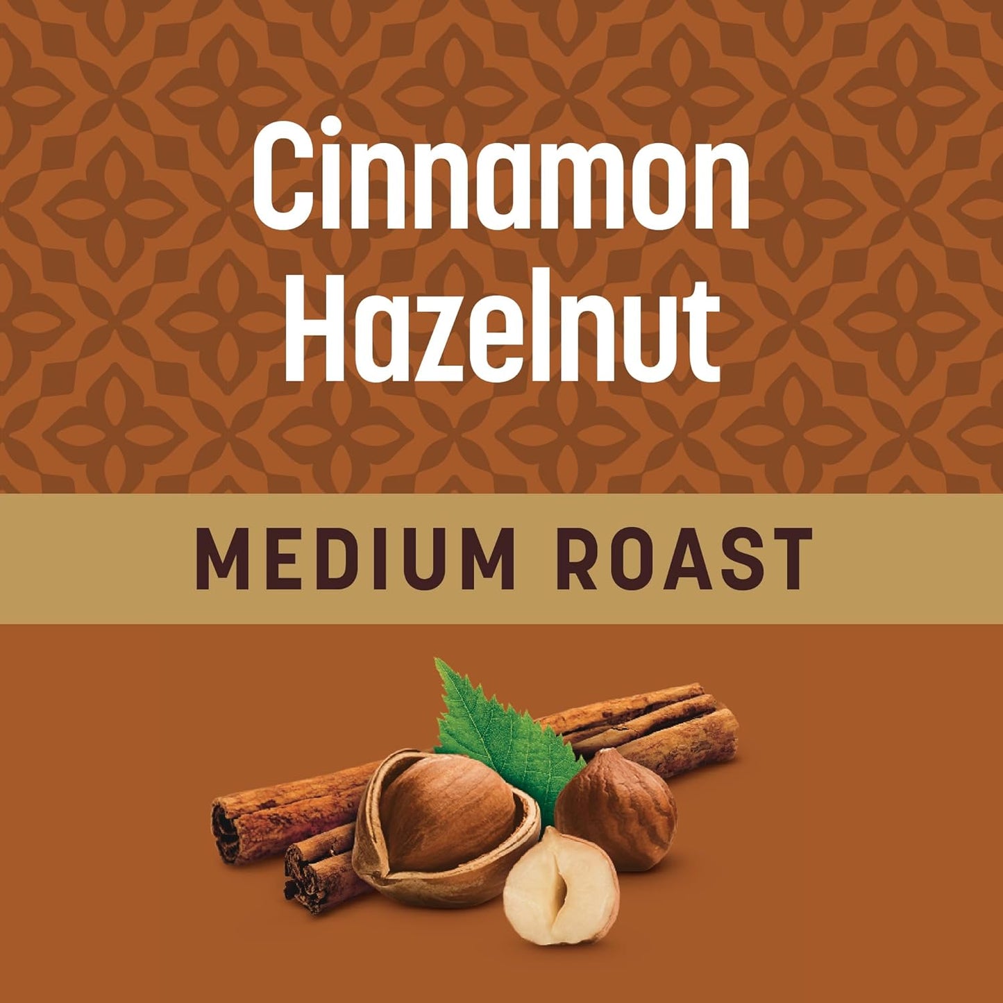 Cinnamon Hazelnut Flavored Coffee Pods, 55 Count, Medium Roast, Compatible with Keurig Brewers