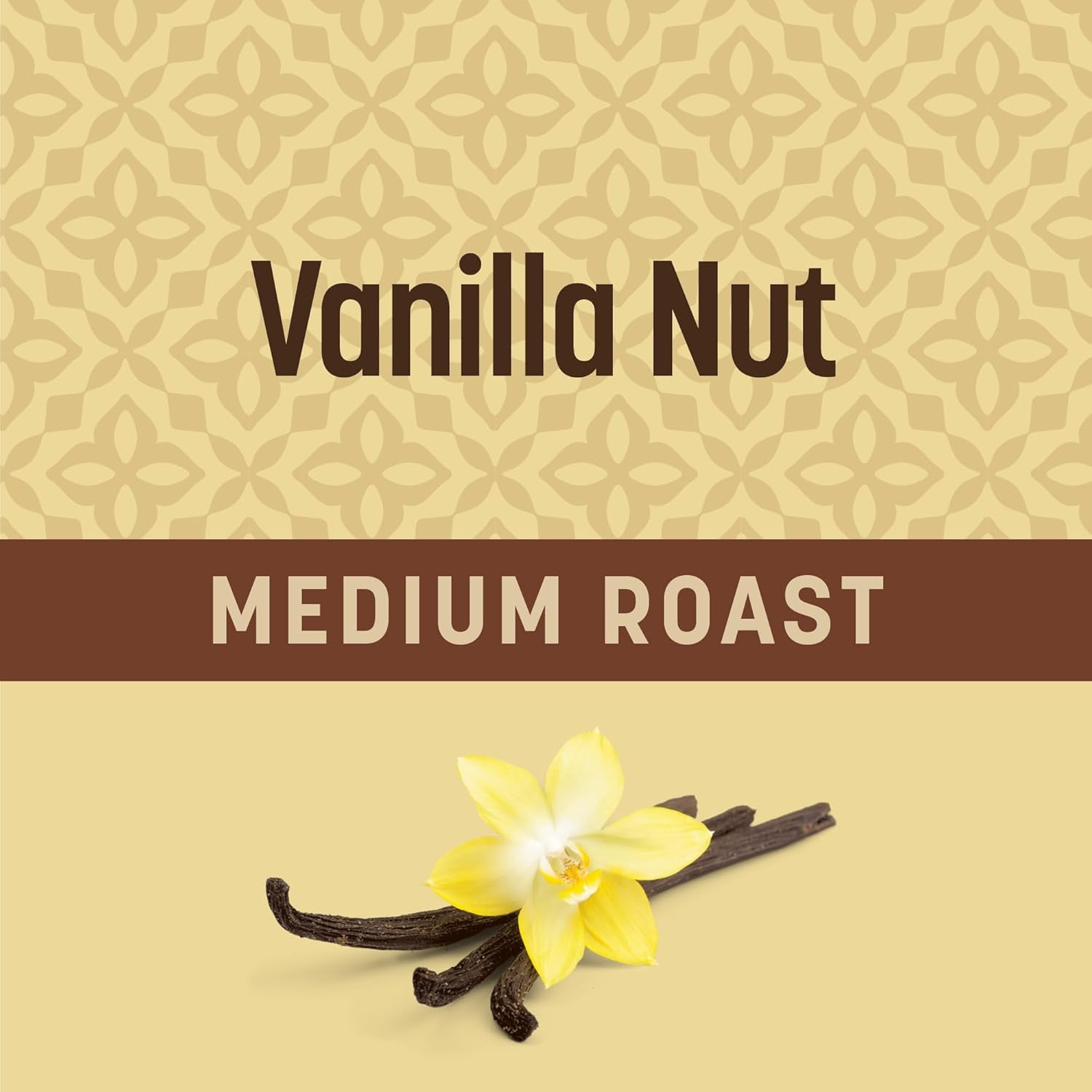 Vanilla Nut Flavored Coffee Pods, 100 Count, Medium Roast, Compatible with Keurig Brewers