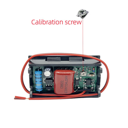AC 70-500V 0.56" LED Digital Voltmeter Voltage Meter Volt Instrument Tool 2 Wires Red Green Blue Display 110V 220V DIY 0.56 Inch